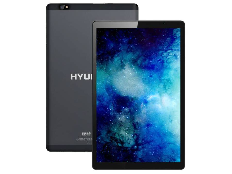 Hyundai Hytab Plus 10.1 HD IPS Quadcore Android 13, Includes Stylus Pen, Earbuds and Screen Protector-Space Gray
