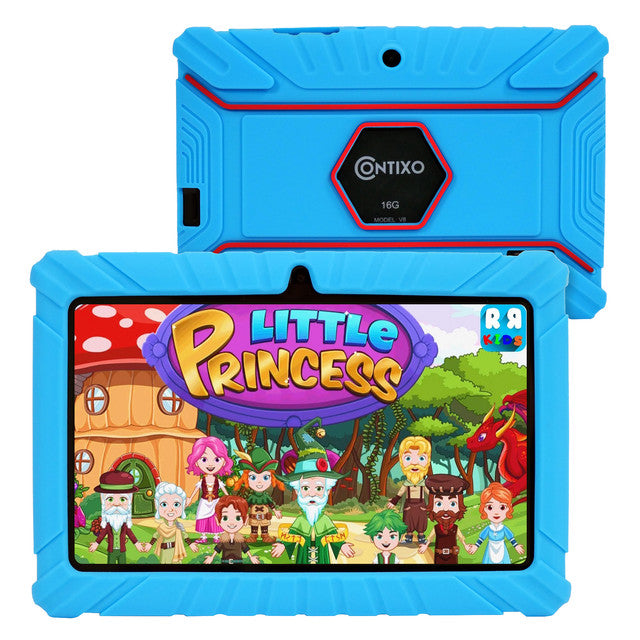Contixo 7” V8-2 Blue 32GB Kids Tablet Featuring 50 Disney eBooks Ages 3-10