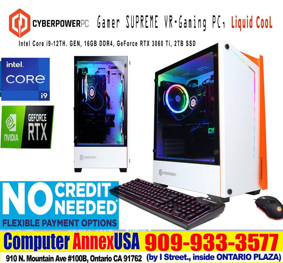 CYBERPOWERPC Gamer Supreme Liquid Cool  i9-12900KF, 16GB DDR4, NVIDIA GeForce RTX 3060 Ti 8GB, 1TB NVMe