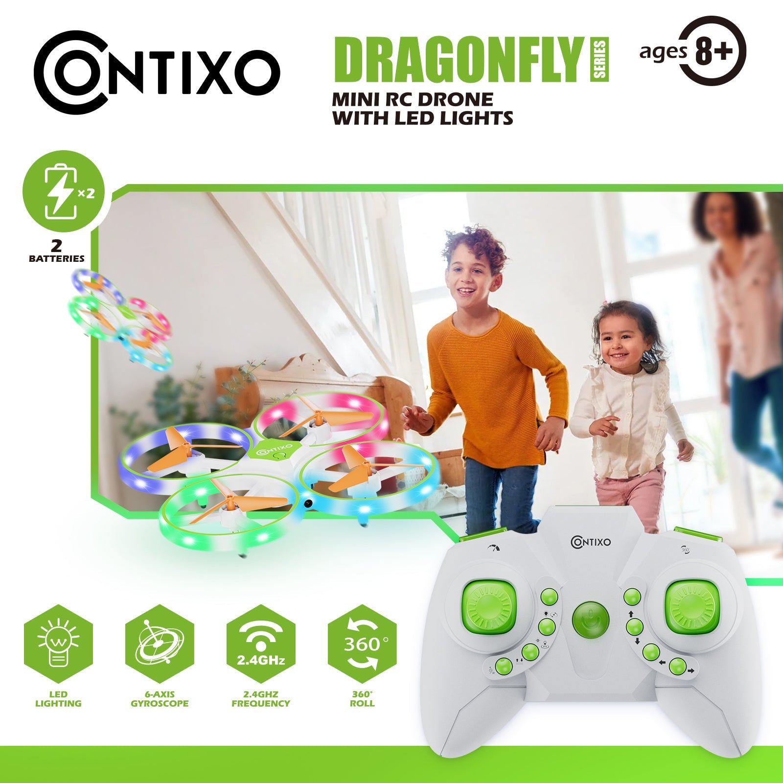 Contixo TD1 Dragonfly Drone with LED Light Effects